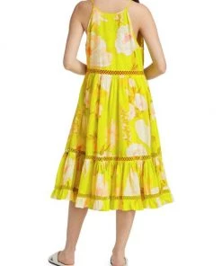 Farm Rio Neon Garden Midi-Dress -Farm Rio And Pom Pom at Home Sales unnamed file 572