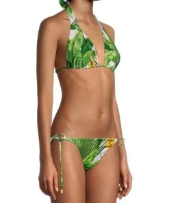 Farm Rio Fresh Forest Halter Bikini Top -Farm Rio And Pom Pom at Home Sales unnamed file 58