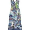 Farm Rio Graphic Rio Printed Tiered Midi Dress -Farm Rio And Pom Pom at Home Sales unnamed file 602
