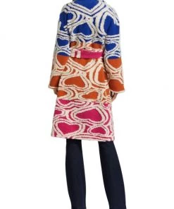 Farm Rio Wild Hearts Colorblocked Fleece Coat -Farm Rio And Pom Pom at Home Sales unnamed file 613