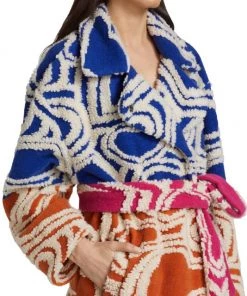 Farm Rio Wild Hearts Colorblocked Fleece Coat -Farm Rio And Pom Pom at Home Sales unnamed file 614