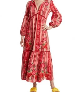 Farm Rio Pineapple Jacquard Maxi Dress -Farm Rio And Pom Pom at Home Sales unnamed file 618