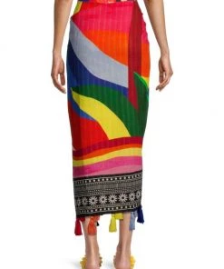 Farm Rio Graphic Sunshine Sarong 12 Farm Rio Graphic Sunshine Sarong -Farm Rio And Pom Pom at Home Sales unnamed file 634