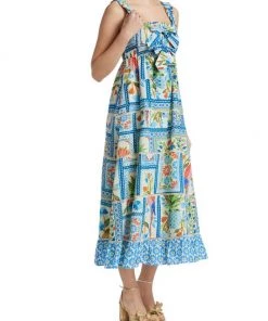 Farm Rio Tropical Tiles Maxi Dress 12 Farm Rio Tropical Tiles Maxi Dress -Farm Rio And Pom Pom at Home Sales unnamed file 639