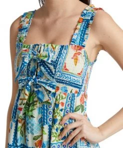 Farm Rio Tropical Tiles Maxi Dress 14 Farm Rio Tropical Tiles Maxi Dress -Farm Rio And Pom Pom at Home Sales unnamed file 641