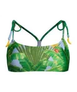 Farm Rio Fresh Bananas Printed Bikini Top