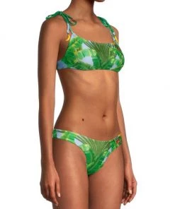 Farm Rio Fresh Bananas Printed Bikini Top -Farm Rio And Pom Pom at Home Sales unnamed file 646