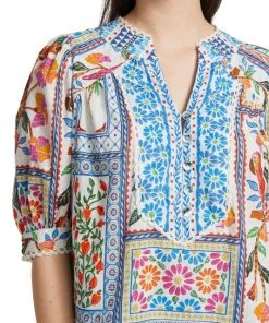 Farm Rio Tropical Tiles Blouse -Farm Rio And Pom Pom at Home Sales unnamed file 66