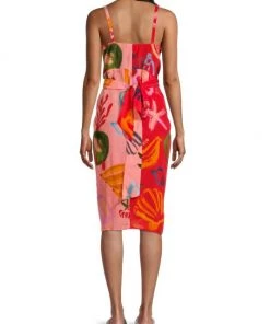 Farm Rio Mixed Fruits Ocean V-Neck Cover-Up -Farm Rio And Pom Pom at Home Sales unnamed file 660