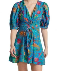 Farm Rio Ocean Stories Printed Cotton Minidress 11 Farm Rio Ocean Stories Printed Cotton Minidress -Farm Rio And Pom Pom at Home Sales unnamed file 664