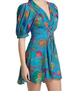 Farm Rio Ocean Stories Printed Cotton Minidress 12 Farm Rio Ocean Stories Printed Cotton Minidress -Farm Rio And Pom Pom at Home Sales unnamed file 665