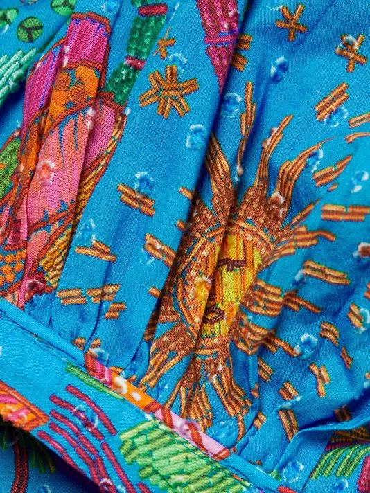 Farm Rio Ocean Stories Printed Cotton Minidress 9 Farm Rio Ocean Stories Printed Cotton Minidress - Image 7