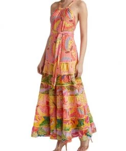 Farm Rio Mixed Print Tiered Maxi Dress -Farm Rio And Pom Pom at Home Sales unnamed file 679