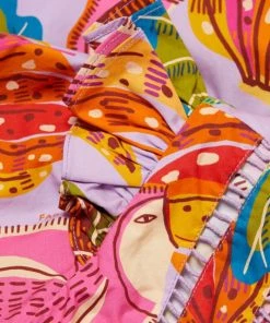 Farm Rio Beaks & Bananas Ruffle Belted Romper -Farm Rio And Pom Pom at Home Sales unnamed file 690