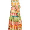 Farm Rio Rainbow Sunset Halter Bow Maxi Dress -Farm Rio And Pom Pom at Home Sales unnamed file 691