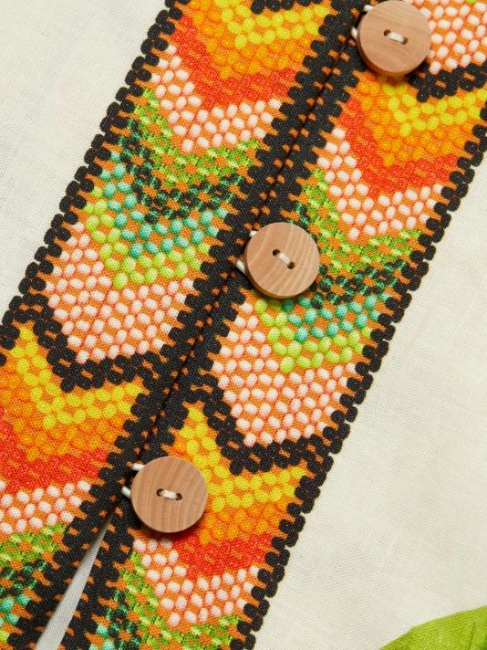 Farm Rio Fresh Forest Linen-Blend Midi-Dress 9 Farm Rio Fresh Forest Linen-Blend Midi-Dress - Image 7