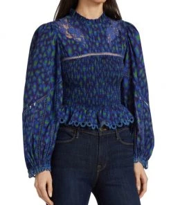 Farm Rio Leopard Pop Peplum Blouse -Farm Rio And Pom Pom at Home Sales unnamed file 708