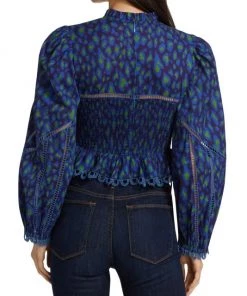 Farm Rio Leopard Pop Peplum Blouse -Farm Rio And Pom Pom at Home Sales unnamed file 709