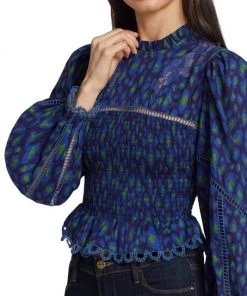 Farm Rio Leopard Pop Peplum Blouse -Farm Rio And Pom Pom at Home Sales unnamed file 710