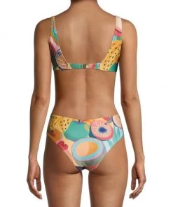 Farm Rio Summery Salad Cut-Out One-Piece Swimsuit -Farm Rio And Pom Pom at Home Sales unnamed file 723