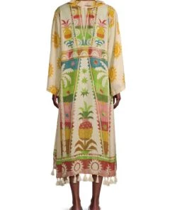 Farm Rio Rainbow Sunset Tassel-Embellished Kimono -Farm Rio And Pom Pom at Home Sales unnamed file 729