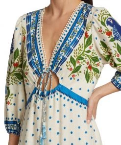 Farm Rio Macaw Flight Tiered Maxi Dress -Farm Rio And Pom Pom at Home Sales unnamed file 749