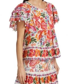 Farm Rio Spring Bananas Pintuck Blouse -Farm Rio And Pom Pom at Home Sales unnamed file 754