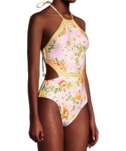Farm Rio Tangerine Dream Cut-Out One-Piece Swimsuit 11 Farm Rio Tangerine Dream Cut-Out One-Piece Swimsuit -Farm Rio And Pom Pom at Home Sales unnamed file 768