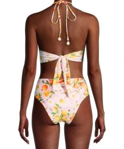 Farm Rio Tangerine Dream Cut-Out One-Piece Swimsuit 12 Farm Rio Tangerine Dream Cut-Out One-Piece Swimsuit -Farm Rio And Pom Pom at Home Sales unnamed file 769