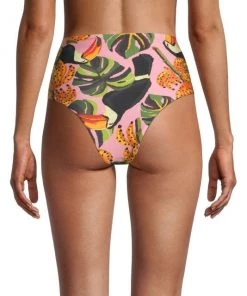 Farm Rio Toucananas High-Rise Bikini Bottom -Farm Rio And Pom Pom at Home Sales unnamed file 781
