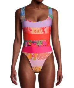 Farm Rio Ombré Forest One-Piece Swimsuit -Farm Rio And Pom Pom at Home Sales unnamed file 791