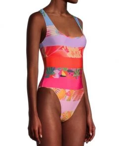 Farm Rio Ombré Forest One-Piece Swimsuit -Farm Rio And Pom Pom at Home Sales unnamed file 792