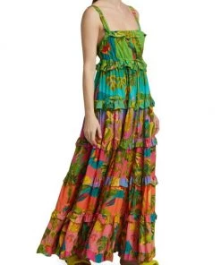 Farm Rio Ombré Forest Maxi Dress -Farm Rio And Pom Pom at Home Sales unnamed file 802