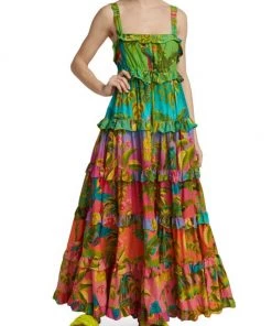 Farm Rio Ombré Forest Maxi Dress -Farm Rio And Pom Pom at Home Sales unnamed file 803