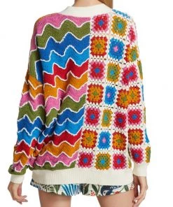 Farm Rio Oversized Mixed Crochet Cardigan -Farm Rio And Pom Pom at Home Sales unnamed file 847