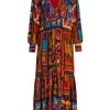 Farm Rio Patchwork Tapestry Ankle Dress -Farm Rio And Pom Pom at Home Sales unnamed file 862