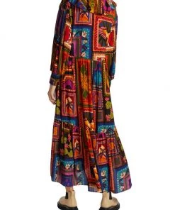Farm Rio Patchwork Tapestry Ankle Dress -Farm Rio And Pom Pom at Home Sales unnamed file 866