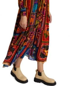 Farm Rio Patchwork Tapestry Ankle Dress -Farm Rio And Pom Pom at Home Sales unnamed file 867