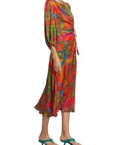 Farm Rio Urban Jungle Cut-Out Midi-Dress 12 Farm Rio Urban Jungle Cut-Out Midi-Dress -Farm Rio And Pom Pom at Home Sales unnamed file 895