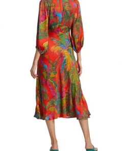Farm Rio Urban Jungle Cut-Out Midi-Dress 13 Farm Rio Urban Jungle Cut-Out Midi-Dress -Farm Rio And Pom Pom at Home Sales unnamed file 896