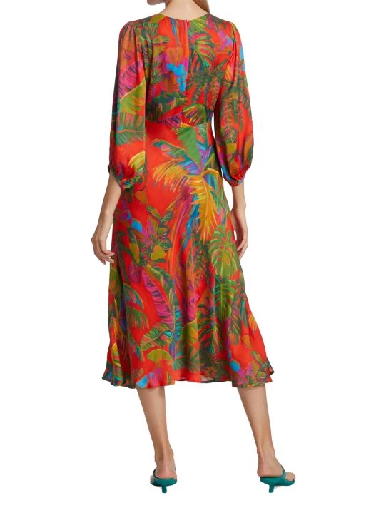 Farm Rio Urban Jungle Cut-Out Midi-Dress 7 Farm Rio Urban Jungle Cut-Out Midi-Dress - Image 5