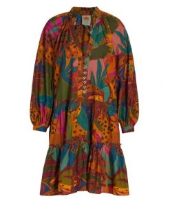 Farm Rio Leopard Jungle Minidress