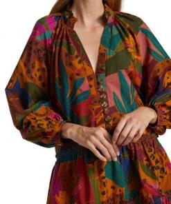 Farm Rio Leopard Jungle Minidress -Farm Rio And Pom Pom at Home Sales unnamed file 904