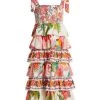 Farm Rio Tropical Print Tiered Cotton Dress 2 Farm Rio Tropical Print Tiered Cotton Dress -Farm Rio And Pom Pom at Home Sales unnamed file 906