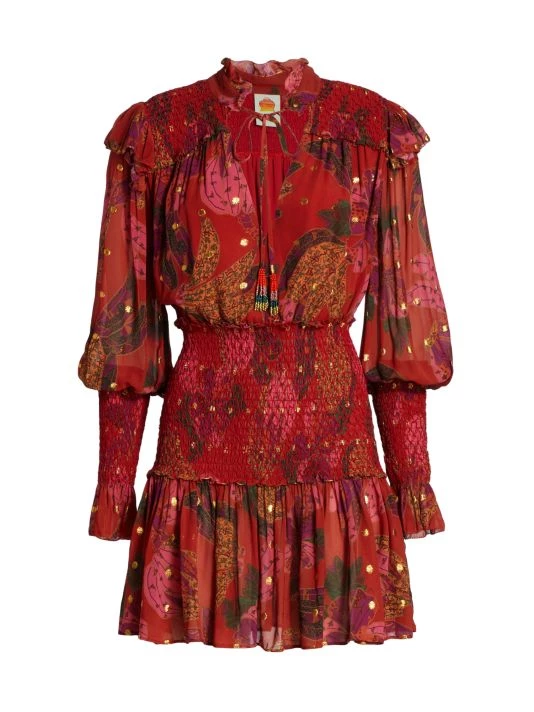 Farm Rio Banana Flowers Minidress 3 Farm Rio Banana Flowers Minidress