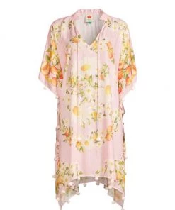 Farm Rio Tangerine Dream Pom-Pom Cover Up