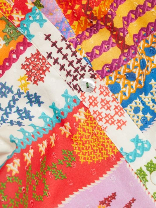 Farm Rio Summer Stitches Eyelet Maxi Dress 9 Farm Rio Summer Stitches Eyelet Maxi Dress - Image 7