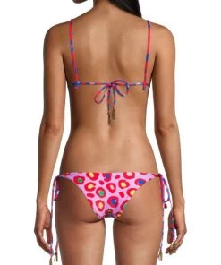 Farm Rio Leopard Pop Triangle Bikini Top -Farm Rio And Pom Pom at Home Sales unnamed file 967
