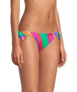 Farm Rio Bruna Striped Low-Rise Bikini Bottom -Farm Rio And Pom Pom at Home Sales unnamed file 972