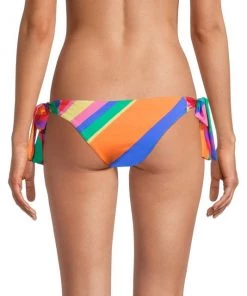 Farm Rio Bruna Striped Low-Rise Bikini Bottom -Farm Rio And Pom Pom at Home Sales unnamed file 973